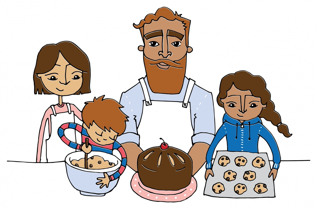 Baking For Babies_Family Illustration