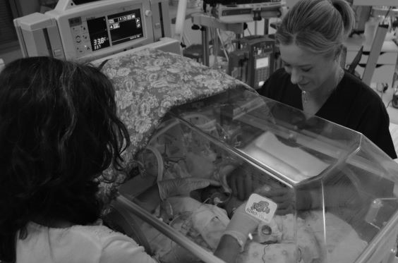Dr Max Berry in the Wellington NICU