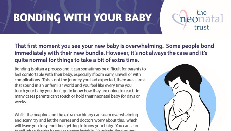 Support resource:  Bonding with your baby
