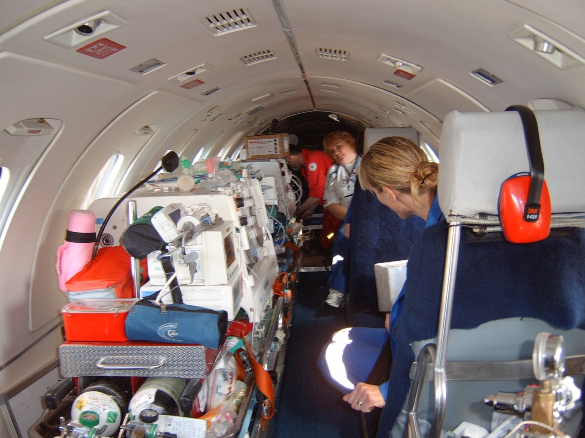Rigby LFT incubator in plane
