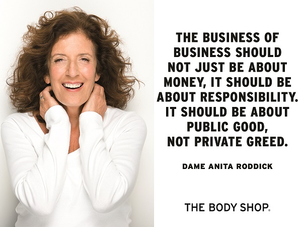 The Body Shop Anita Roddick Quote 