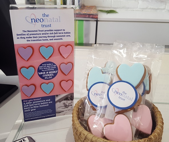 The Body Shop and Have a Heart cookies
