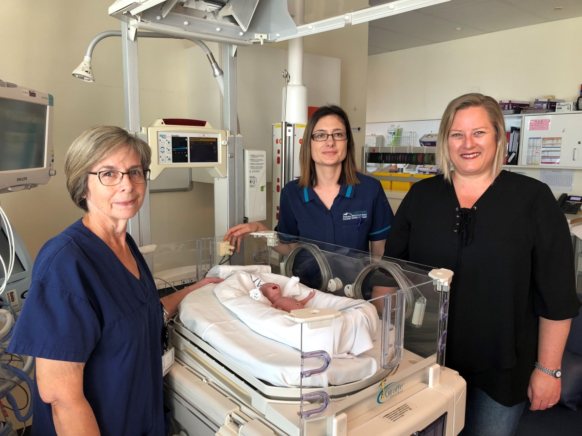 Waikato NICU benefit from Premature Anne training simulator