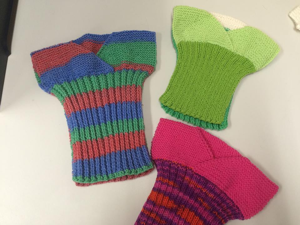 Wellington Trust Shop Knitting - colourful