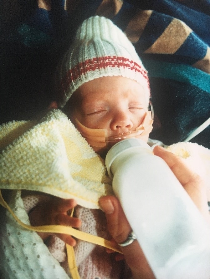 Zoe drinking milk